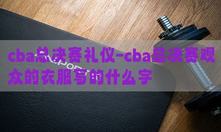 cba总决赛礼仪-cba总决赛观众的衣服写的什么字