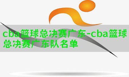 cba篮球总决赛广东-cba篮球总决赛广东队名单