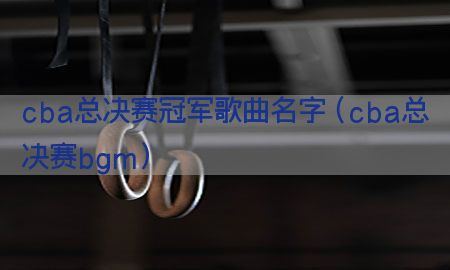 cba总决赛冠军歌曲名字（cba总决赛bgm）