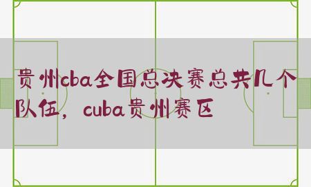 贵州cba全国总决赛总共几个队伍，cuba贵州赛区