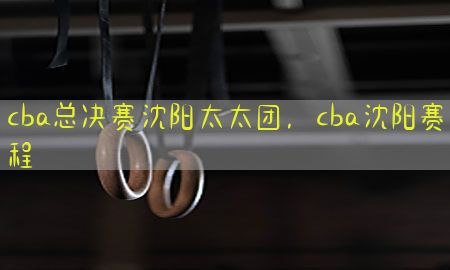 cba总决赛沈阳太太团，cba沈阳赛程