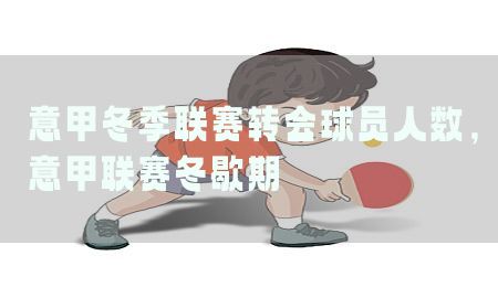 意甲冬季联赛转会球员人数，意甲联赛冬歇期