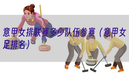 意甲女排联赛多少队伍参赛（意甲女足排名）