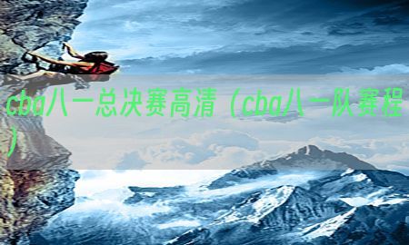 cba八一总决赛高清（cba八一队赛程）