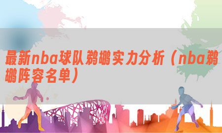 最新nba球队鹈鹕实力分析（nba鹈鹕阵容名单）